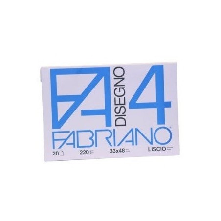 Blocco F4 Fabriano 24 x 33 Liscio 20 pz