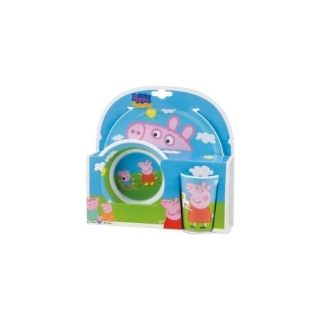 Set Colazione Melamina Peppa Pig