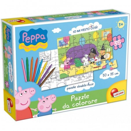 Puzzle da Colorare Peppa Pig 35 Pz
