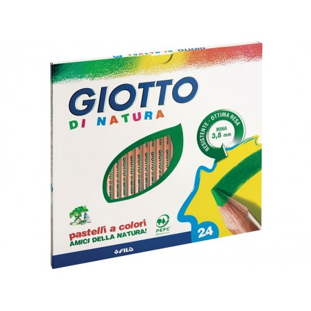 Pastelli a Colori Giotto Natura 24 pz