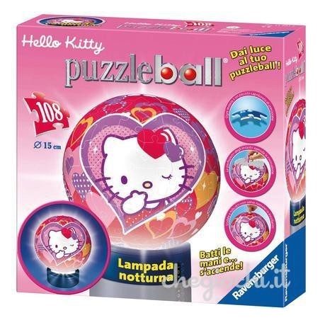Puzzle Ball Hello Kitty Lampada