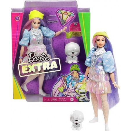 Barbie Extra c/Accessori Capelli Viola