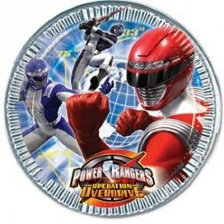 Piatto Grande Power Rangers Cm 23 Pz 8