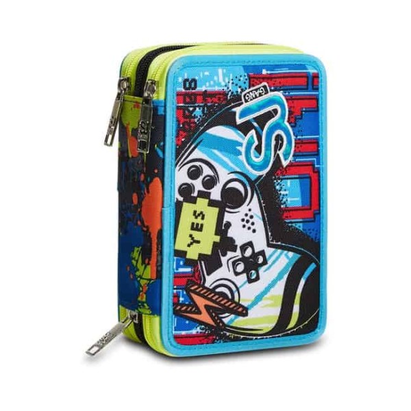 Astuccio 3 Zip Sj Gang Gamingled Boy