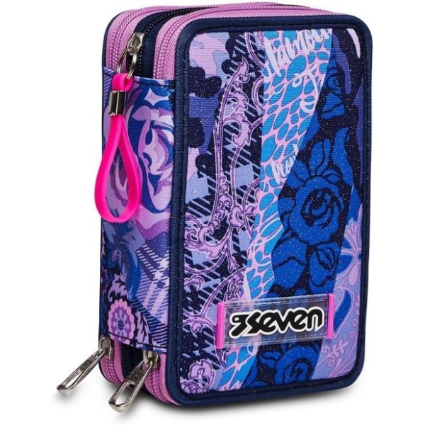 Astuccio 3 zip DotCatty Girl Seven