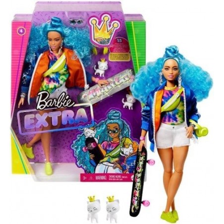 Barbie Extra c/Accessori Capelli Azzurri