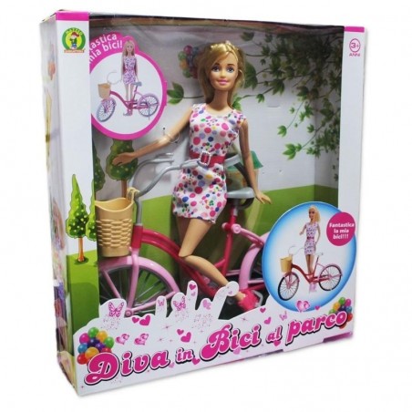 Bambola Diva in Bici al Parco