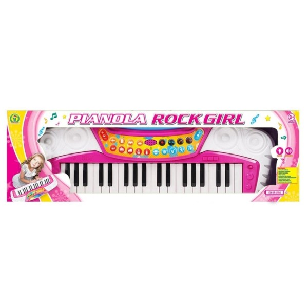 Pianola Rock Girl c/Effetti Luminosi