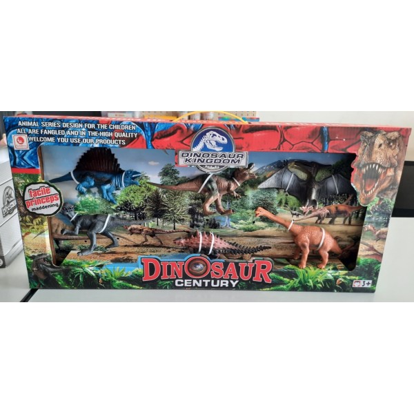 Set 12 Dinosauri in scatola Dinosaur Century