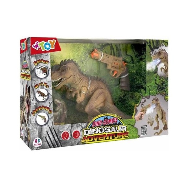 Dinosauro Zombie Camm.c/Pistola Infrarossi