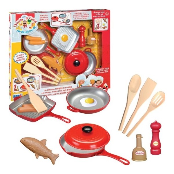 Set Pentole e Access. per piccoli cuochi