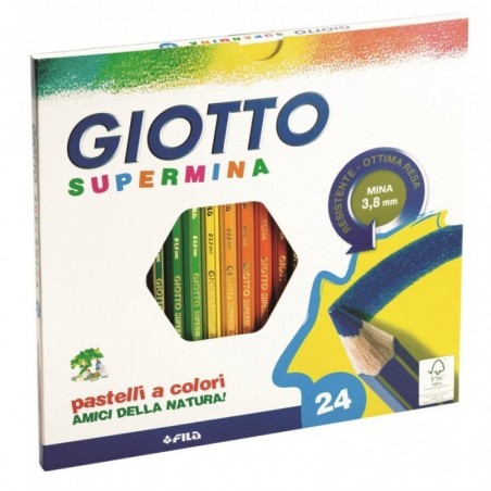 Pastelli a Colori Giotto Supermina 24 pz
