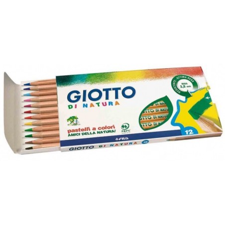 Pastelli a Colori Giotto Natura 12 pz